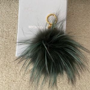 Michael Kors Pom Pom charm keychain